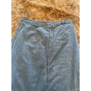 Y2K Asymmetrical Patchwork Denim Mermaid Flared Midi Skirt Medium Wash Boho Chic thumbnail 5