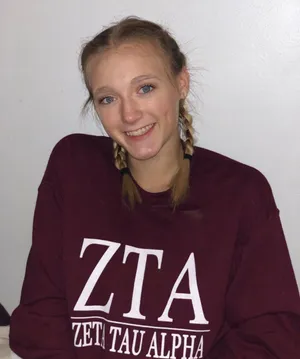 Gildan Zeta Tau Alpha Maroon Sweatshirt thumbnail 1