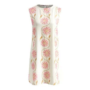 COMMENSE Romantic Print Sleeveless Short Dress Size Medium NWT thumbnail 2