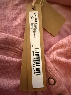 SKIMS (G14) WOOL RIB HENLEY DRESS (10878) | Color HALITE | Size SMALL thumbnail 6
