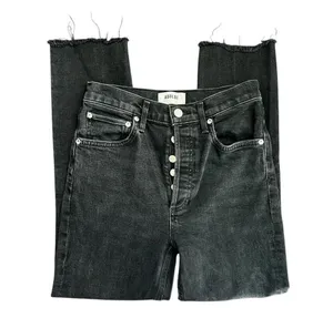 Agolde High Rise Straight Leg Button Fly Cropped Jean 25 thumbnail 2