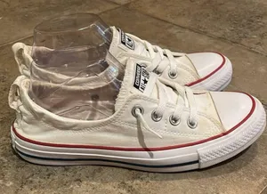 Converse Chuck Taylor All Star White Shorline Slip-onSneaker Shoes Womens Size 8 thumbnail 6