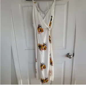 A.L.C. White Floral Maxi Dress |Size 2 thumbnail 6