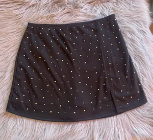 wild fable Black Studded Mini Skirt thumbnail 1