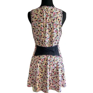 Athleta Floral Court Dress Petite Medium Sleeveless Active Tennis Golf thumbnail 5