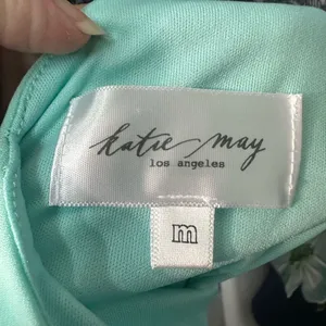 Katie May Los Angeles Mint Green Maxi Spaghetti Strap Dress Size Medium EUC thumbnail 9