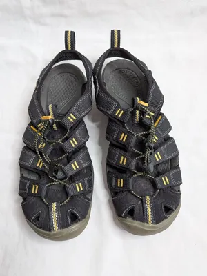 Keen Clearwater CNX womens outdoor water Sandals Black Yellow Size 7.5 US EU 38 thumbnail 3