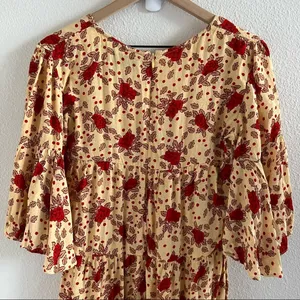 Faithfull The Brand X Anthropologie Melia Midi Dress Cottagecore Boho US 10 thumbnail 14