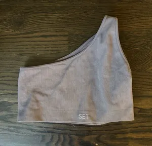 SET Active One-Shoulder Ribbed Sports Bra thumbnail 1