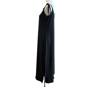 Lulus Maxi Dress Size Small Black Tank Minimalist Slinky Casual Beach Vacation thumbnail 3