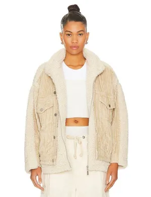 BLANKNYC Double Glazed Jacket in Beige Size Small thumbnail 11