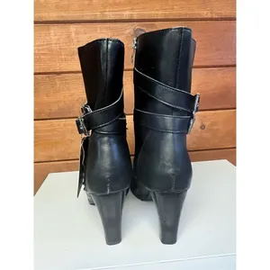 Ride Tec Women's 3 Buckle Riding Boots - Black* Leather * Heeled * Sz 10 thumbnail 2
