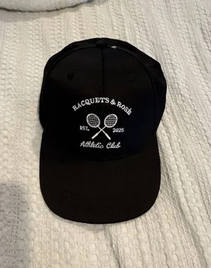 Racquets & Rosé Athletic Club Baseball Cap One Size thumbnail 1