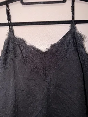Abercrombie & Fitch Black Lace-Trim Camisole thumbnail 3