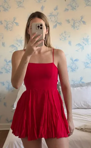 Silence + Noise Urban Outfitters Dress Red Backless thumbnail 1