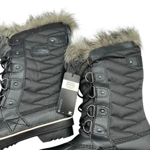 Sorel Womens Size 6.5 Tofino II Waterproof Faux Fur Trim‎ Boots Black Stone NWT thumbnail 11