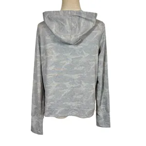 Vuori Halo Essential Hoodie Dreamknit Sweatshirt in Pale Gray Heather Camo thumbnail 6