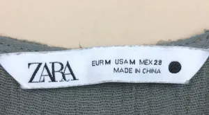 Zara Women’s Muslin Mother of Pearl Button-Up Gray Jumpsuit thumbnail 7