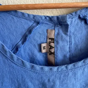 Flax Blue Linen Button Back Tee thumbnail 9