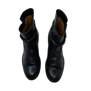 Frye Melissa Seam Short Boots‎ Leather Black Size US 6 thumbnail 6