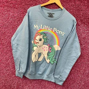 My Little Pony G1 Unicorn Hasbro Animated Series Crewneck XS thumbnail 3