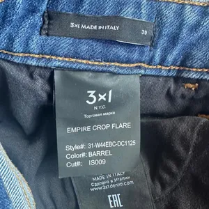 3x1 Empire Crop Flare High Waist Med Wash Blue Jeans Sz‎ 30 thumbnail 7