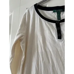 Lauren Ralph Lauren White Button Down Shirt L thumbnail 4