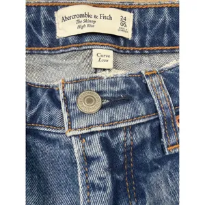 Abercrombie & Fitch Curve Love High Rise Skinny Jeans Medium Wash Blue 24‎ 00R thumbnail 5