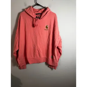 Carhartt Womens French Terry Midweight‎ Hoodie Aged Coral Loose Fit XL Pink thumbnail 2