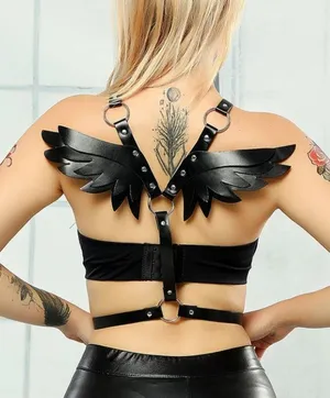Black Harness O Ring Wings New thumbnail 1