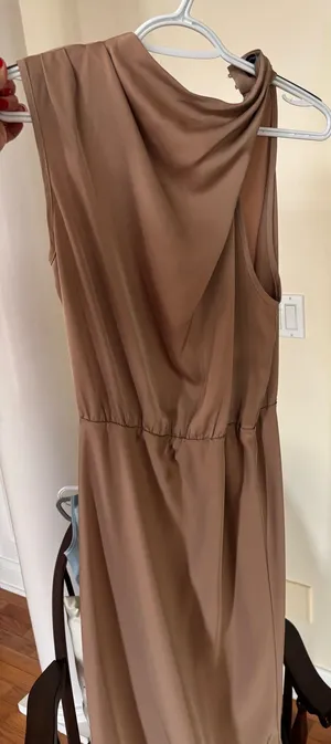Tan Dress Brown Size M thumbnail 1