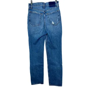 Abercrombie & Fitch The ’90s Straight Ultra High Rise Blue Denim Jeans Size 26 2 thumbnail 2