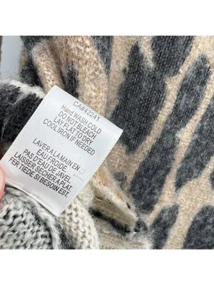 Young Fabulous & Broke Fuzzy Leopard Print V-Neck Sweater Size S/M Indie Casual thumbnail 12