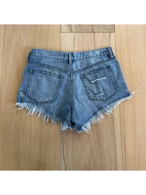 We The Free Distressed Denim Jean Shorts Size 27 thumbnail 5