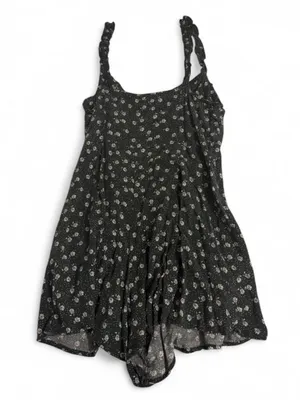 Urban Outfitters Dark Green Romper with white flower detail 🌸 thumbnail 2
