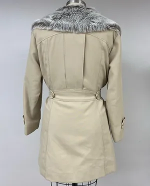 Vintage Faux Fur Trench Coat 16 thumbnail 4