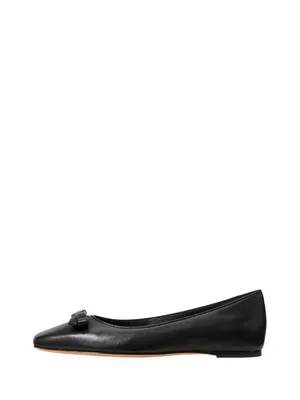 Kate Spade New York Womens Deco Bow Smooth Leather Ballet Flats KM817 Black 7B thumbnail 11