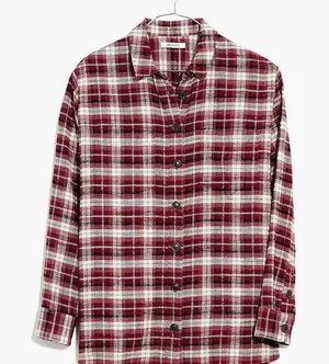 Madewell‎ Flannel Sunday Shirt in Mahaska Plaid thumbnail 1