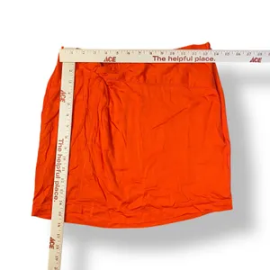 Free People NWT Knotted Mini Skirt Womens Size 8‎ Orange Boho Beachy thumbnail 3