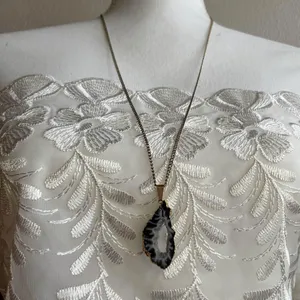 Black agate pendant necklace thumbnail 7