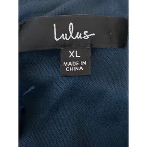Lulus Women's Blue Velvet Velour Ruched Sleeveless Mini Tank Bodycon Dress Sz XL thumbnail 5