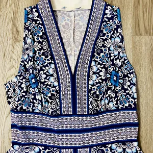 London Times Y2k Sleeveless Geometric Abstract Midi Dress Sz 6 Boho Chic Folksy thumbnail 3