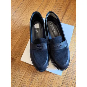 Cordani Shoes Womens Size 9 Black Audrey2 Made In Italy Lug Sole Loafers thumbnail 2