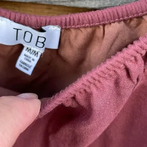 NWT TOBI size Medium peasant boho Festival tunic Pom Pom trim thumbnail 3