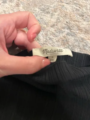 Madewell Black Mockneck Top thumbnail 2