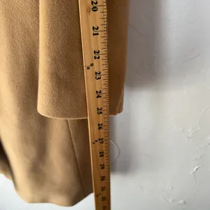 J Crew Double Breasted Wool Blend Coat Camel Size 14‎ Preppy Academia Old Money thumbnail 10