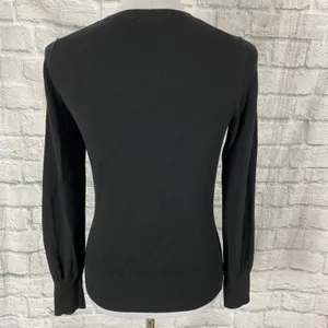 women M Crewneck Longsleeve classic sweater black thumbnail 10