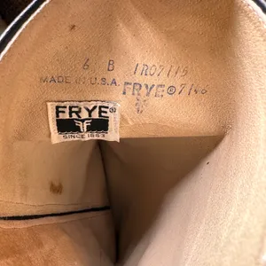 Frye Black Tall Leather Western Boots with Feather Detail Size 6 B thumbnail 5
