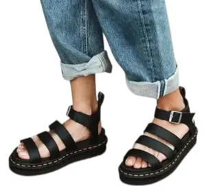 Dr. Martens Blaire Platform Sandal Women's Black Size 9 US Black Strappy Classic thumbnail 1