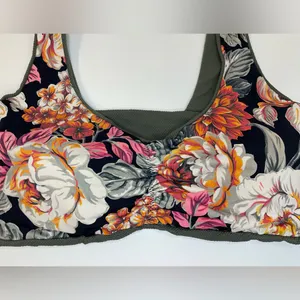 Maaji Pine Green‎ Passion 2 Way Wear Classic Floral Bralette Bikini Top Size M thumbnail 5
